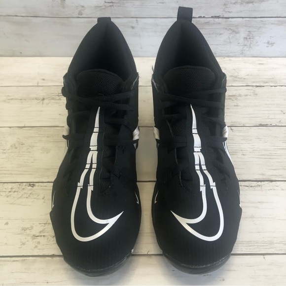 NIKE ALPHA Menace 3 Shark Men’s Black/White Football Cleats Size 7 - Picture 6 of 15